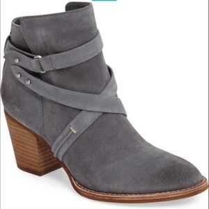 Sam Edleman booties 9.5 blue with gray tone VGUC